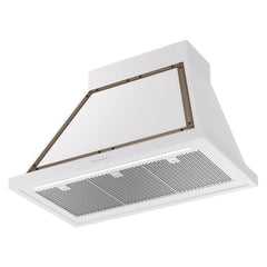 ILVE Nostalgie II Noblesse 36 Inch Wall Mount Range Hood 600 CFM LED Retro Style - UANB36 - The Home Selection