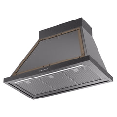 ILVE Nostalgie II Noblesse 36 Inch Wall Mount Range Hood 600 CFM LED Retro Style - UANB36 - The Home Selection