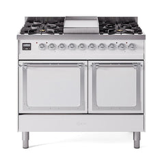 ILVE Nostalgie II Noblesse 40" Dual Fuel Range with 6 Burners Solid Door - UND40FQNMP - The Home Selection