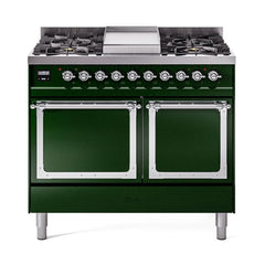 ILVE Nostalgie II Noblesse 40" Dual Fuel Range with 6 Burners Solid Door - UND40FQNMP - The Home Selection