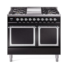 ILVE Nostalgie II Noblesse 40" Dual Fuel Range with 6 Burners Solid Door - UND40FQNMP - The Home Selection