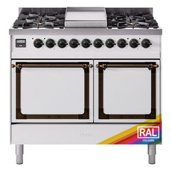 ILVE Nostalgie II Noblesse 40" Dual Fuel Range with 6 Burners Solid Door - UND40FQNMP - The Home Selection