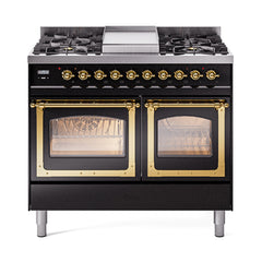 ILVE Nostalgie II Noblesse 40" Dual Fuel Range with 6 Burners Triple Glass Door - UND40FNMP - The Home Selection