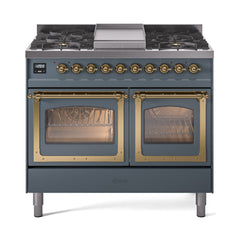 ILVE Nostalgie II Noblesse 40" Dual Fuel Range with 6 Burners Triple Glass Door - UND40FNMP - The Home Selection