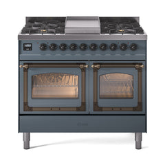 ILVE Nostalgie II Noblesse 40" Dual Fuel Range with 6 Burners Triple Glass Door - UND40FNMP - The Home Selection