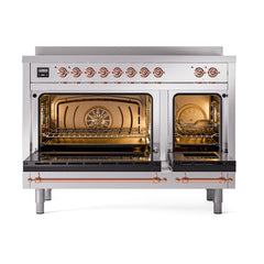 ILVE Nostalgie II Noblesse 48 inch Induction Range with 6 Elements - UNI486 - The Home Selection