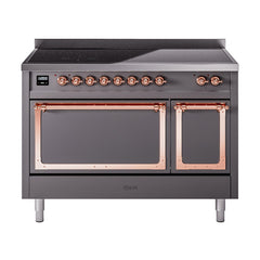 ILVE Nostalgie II Noblesse 48 inch Induction Range with 6 Elements - UNI486 - The Home Selection