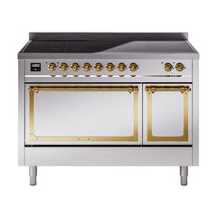 ILVE Nostalgie II Noblesse 48 inch Induction Range with 6 Elements - UNI486 - The Home Selection