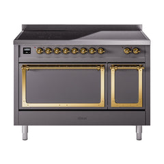 ILVE Nostalgie II Noblesse 48 inch Induction Range with 6 Elements - UNI486 - The Home Selection