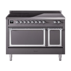 ILVE Nostalgie II Noblesse 48 inch Induction Range with 6 Elements - UNI486 - The Home Selection