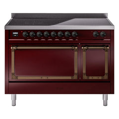 ILVE Nostalgie II Noblesse 48 inch Induction Range with 6 Elements - UNI486 - The Home Selection