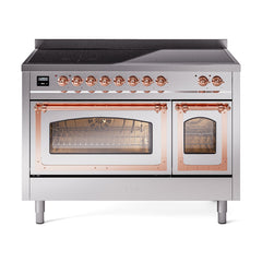 ILVE Nostalgie II Noblesse 48 inch Induction Range with 6 Elements - UNI486 - The Home Selection