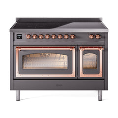 ILVE Nostalgie II Noblesse 48 inch Induction Range with 6 Elements - UNI486 - The Home Selection