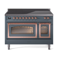 ILVE Nostalgie II Noblesse 48 inch Induction Range with 6 Elements - UNI486 - The Home Selection