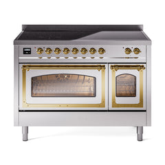 ILVE Nostalgie II Noblesse 48 inch Induction Range with 6 Elements - UNI486 - The Home Selection