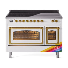 ILVE Nostalgie II Noblesse 48 inch Induction Range with 6 Elements - UNI486 - The Home Selection
