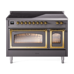 ILVE Nostalgie II Noblesse 48 inch Induction Range with 6 Elements - UNI486 - The Home Selection
