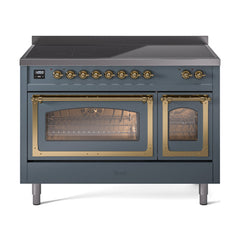 ILVE Nostalgie II Noblesse 48 inch Induction Range with 6 Elements - UNI486 - The Home Selection