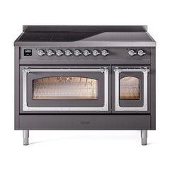 ILVE Nostalgie II Noblesse 48 inch Induction Range with 6 Elements - UNI486 - The Home Selection