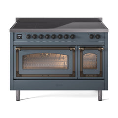 ILVE Nostalgie II Noblesse 48 inch Induction Range with 6 Elements - UNI486 - The Home Selection