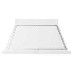 ILVE Nostalgie II Noblesse 48 Inch Wall Mount Range Hood Antique White 600 CFM LED Retro Style - UANB48 - The Home Selection