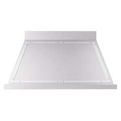 ILVE Nostalgie II Noblesse 48 Inch Wall Mount Range Hood Antique White 600 CFM LED Retro Style - UANB48 - The Home Selection