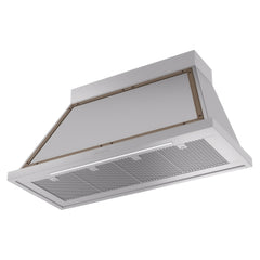 ILVE Nostalgie II Noblesse 48 Inch Wall Mount Range Hood Antique White 600 CFM LED Retro Style - UANB48 - The Home Selection