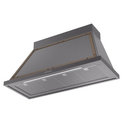ILVE Nostalgie II Noblesse 48 Inch Wall Mount Range Hood Antique White 600 CFM LED Retro Style - UANB48 - The Home Selection