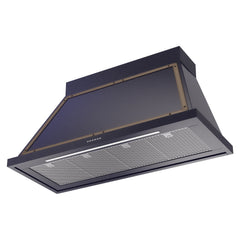 ILVE Nostalgie II Noblesse 48 Inch Wall Mount Range Hood Antique White 600 CFM LED Retro Style - UANB48 - The Home Selection