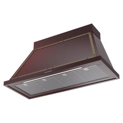 ILVE Nostalgie II Noblesse 48 Inch Wall Mount Range Hood Antique White 600 CFM LED Retro Style - UANB48 - The Home Selection
