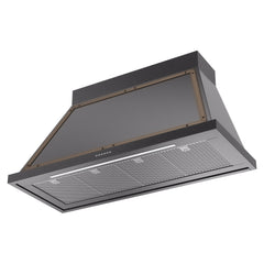 ILVE Nostalgie II Noblesse 48 Inch Wall Mount Range Hood Antique White 600 CFM LED Retro Style - UANB48 - The Home Selection