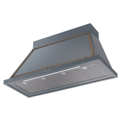 ILVE Nostalgie II Noblesse 48 Inch Wall Mount Range Hood Antique White 600 CFM LED Retro Style - UANB48 - The Home Selection