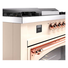 ILVE Nostalgie II Noblesse 60" Dual Fuel Range 7 Sealed Burners + Griddle + French Top,Triple Glass Door - UN60FSNMP - The Home Selection