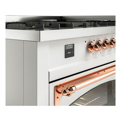 ILVE Nostalgie II Noblesse 60 inch Dual Fuel Range 9 Sealed Burners + Griddle, Triple Glass Door - UN60FNMP - The Home Selection