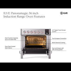 ILVE Panoramagic 36″ Induction Range with 6 Elements - UPMI09S3 - The Home Selection