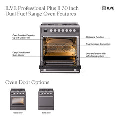 ILVE Professional Plus II 30 inch Dual Fuel Range - UP30 - The Home Selection