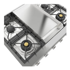 ILVE Professional Plus II 36" Built-In Gas Rangetop with 4 Burners & Griddle – Stainless Steel - UHCP36FSS - The Home Selection