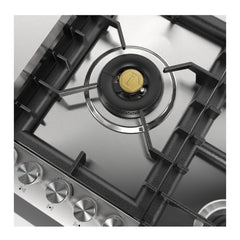 ILVE Professional Plus II 36 inch Built-In Gas Cooktop with Total Black Brass Burners, in Stainless Steel - UHCPT95 - The Home Selection
