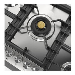 ILVE Professional Plus II 36 inch Built-In Gas Cooktop with Total Black Brass Burners, in Stainless Steel - UHCPT95 - The Home Selection