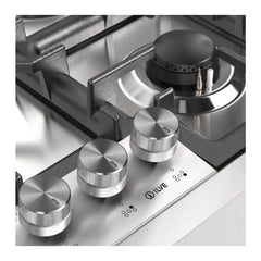ILVE Professional Plus II 36 inch Built-In Gas Cooktop with Total Black Brass Burners, in Stainless Steel - UHCPT95 - The Home Selection