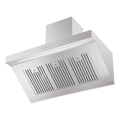ILVE Professional Plus II 40 Inch Stainless Steel Wall Mount Range Hood 600 CFM 4 Speed LED Lighting - UAGQ40SS - The Home Selection