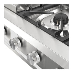 ILVE Professional Plus II 48" Built-In Rangetop with 6 Burners & Griddle – Stainless Steel - UHCP48FSS - The Home Selection