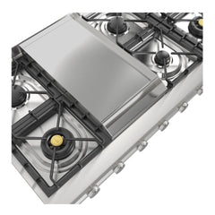 ILVE Professional Plus II 48" Built-In Rangetop with 6 Burners & Griddle – Stainless Steel - UHCP48FSS - The Home Selection