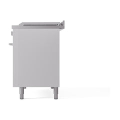 ILVE Professional Plus II 48" Dual Fuel Range 5 Sealed Burners + Griddle + French Top - UP48FS - The Home Selection