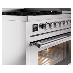ILVE Professional Plus II 48" Dual Fuel Range 8 Sealed Burners + Griddle - UP48F - The Home Selection
