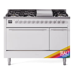 ILVE Professional Plus II 48" Dual Fuel Range 8 Sealed Burners + Griddle - UP48F - The Home Selection
