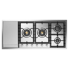 ILVE Professional Plus II 48 Inch Built In Cooktop with Total Black Brass Burner - UHCPT125 - The Home Selection