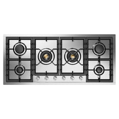 ILVE Professional Plus II 48 Inch Built In Cooktop with Total Black Brass Burner - UHCPT125 - The Home Selection