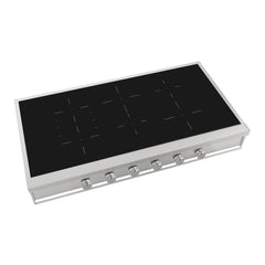 ILVE Professional Plus II 48 inch Built-In Induction Rangetop, in Stainless Steel - UHCPI486SS - The Home Selection