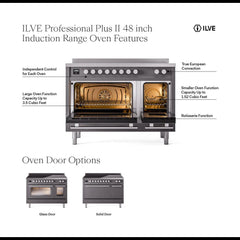 ILVE Professional Plus II 48″ Induction Range - UPI486 - The Home Selection